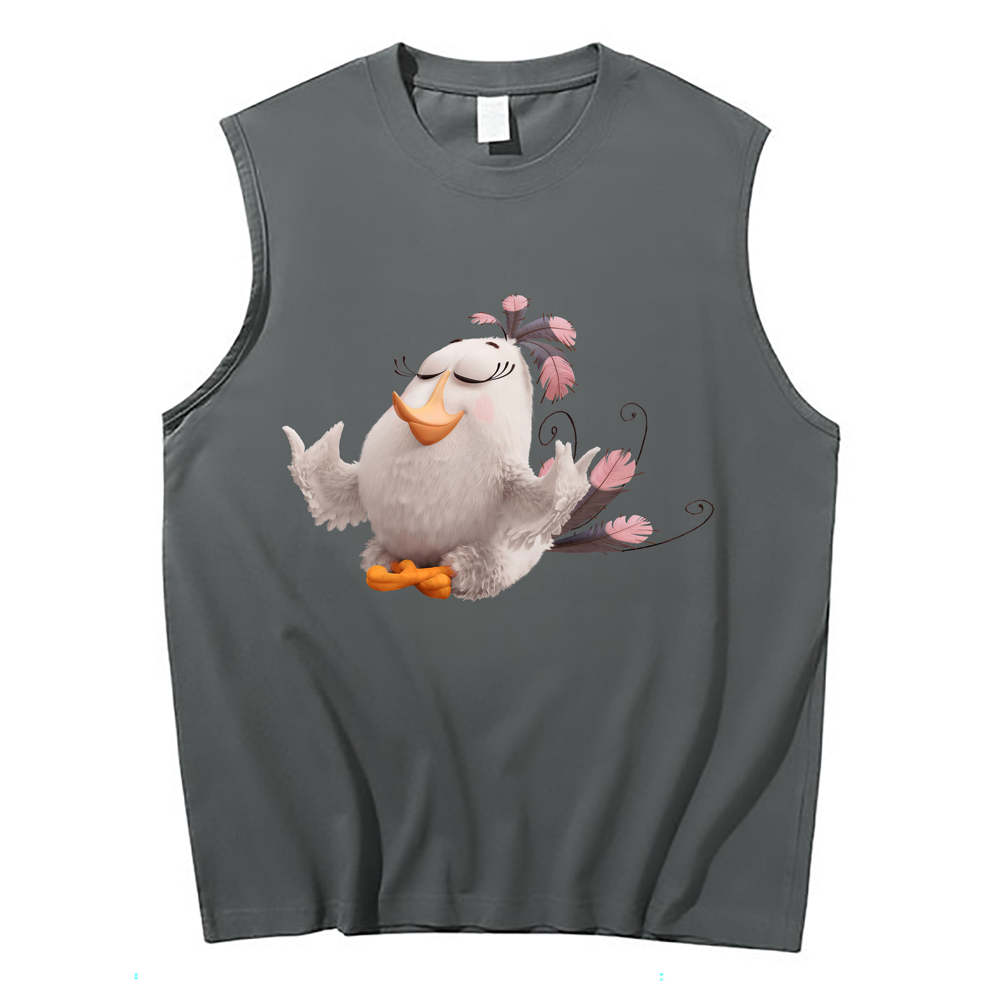 （画像用） Angry Birds アングリーバード コットン100％タンクトップ（フロントプリント）
